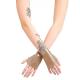 Plus Size S-7XL Women Short Fingerless Gloves Fashion Punk PVC Wrist Gloves