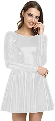 Plus Size Pleated Mini Dress Ladies Fashion Vestido A-line Dress