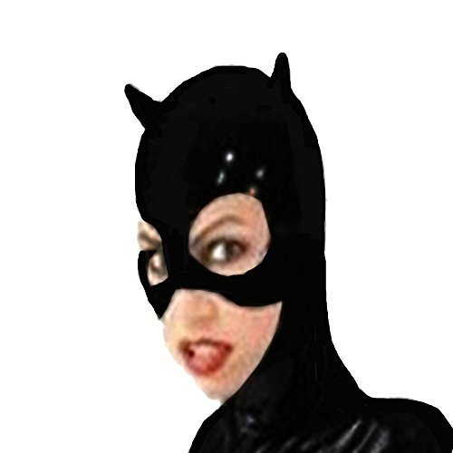 Women's Catwoman Mask Hat Fancy Dress Dark Cosplay Accessory