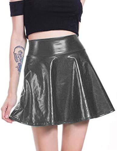 High Waist Streetwear Mini Skater Skirt Girls Fashion A-line Skirt