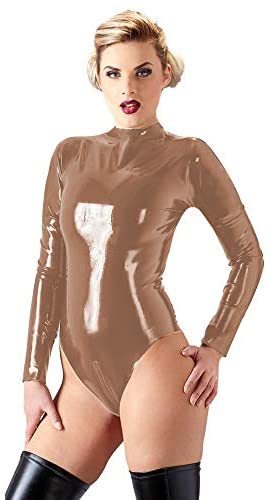 23 Colors Two Way Zipper Bodysuit Lady Sexy Long Sleeve PVC Open Crotch Jumpsuit