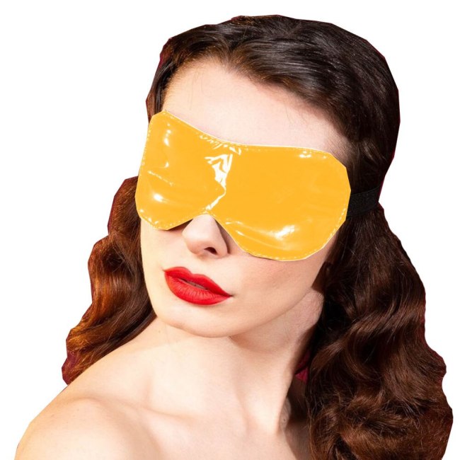 23 Colors Simple Costume Props Wetlook PVC Eye Cover Women Blindfold Party Masquerade Eye Masks Halloween Cosplay Accessories