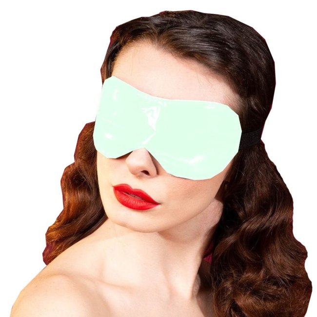 23 Colors Simple Costume Props Wetlook PVC Eye Cover Women Blindfold Party Masquerade Eye Masks Halloween Cosplay Accessories