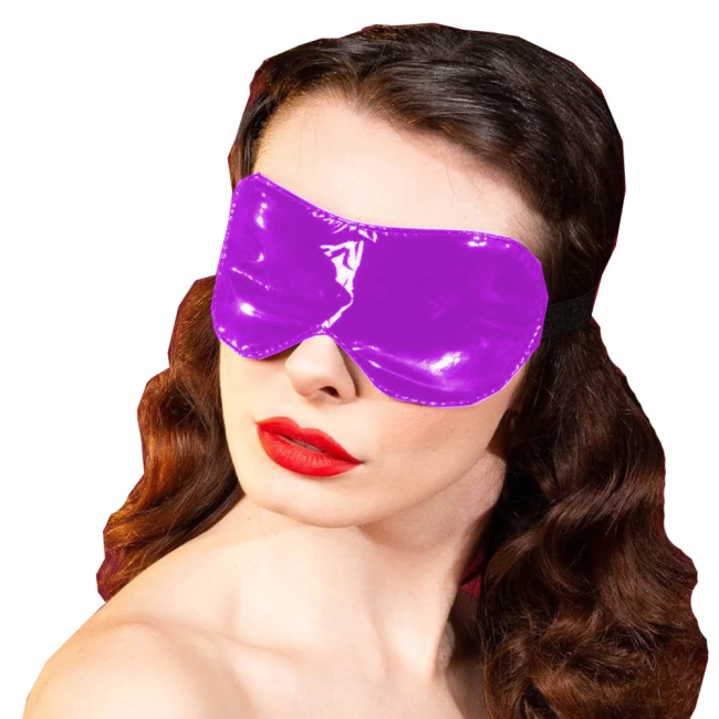 23 Colors Simple Costume Props Wetlook PVC Eye Cover Women Blindfold Party Masquerade Eye Masks Halloween Cosplay Accessories