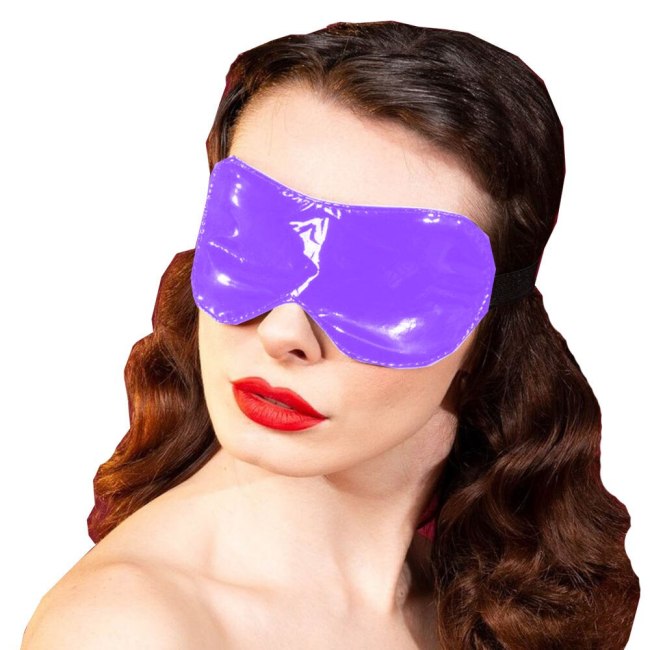 23 Colors Simple Costume Props Wetlook PVC Eye Cover Women Blindfold Party Masquerade Eye Masks Halloween Cosplay Accessories