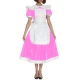 Adults Sissy Lolita Dress Maid Crossdress Dress Costume Mid-Calf Puff Sleeve Sweet Dress Peter Pan Collar Costume 7XL Plus Size