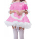 New Women Lolita One-Shoulder Mini Dress Sexy Maid A-Line Dress Anime Cosplay Costume Kawaii Halloween Party Sissy Mini Dresses