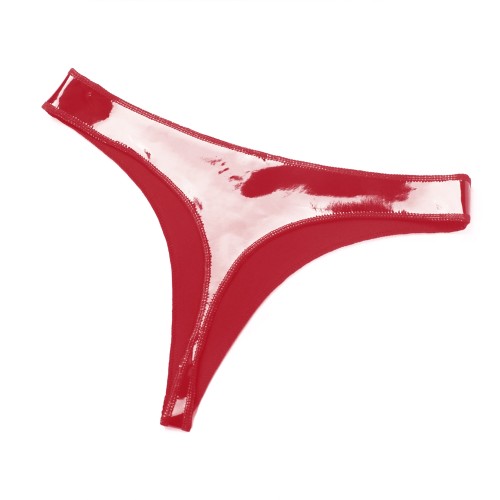 Lacquer Leather Trendy Ladies Fashion Low-waist Panties Sexy Solid Color Erotic Panties Shiny Personality Bikini Panties