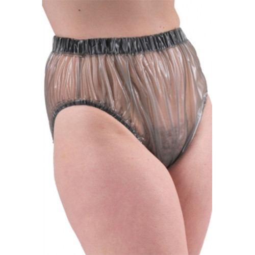 Clear PVC Plastic Bikini Panties PVC Underwear Transparent Glass Clear shorts high waist thongs adult baby panties sissy cloth