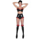 Women PVC Bikini Set Sexy Underwear Exotic Lingerie Stripper pole dancing bikini bodysuit Bikini + Panties +Stockings fetish
