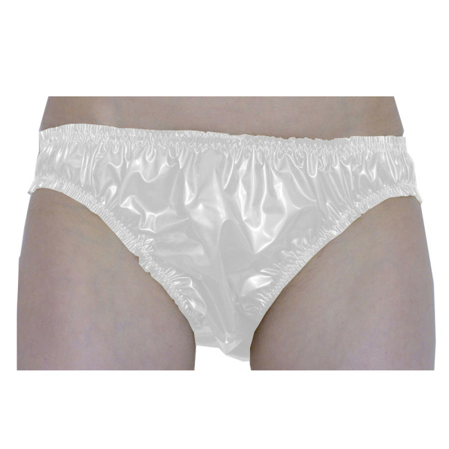 Women's PVC Underwear Patent Leather Elastic Waist Bikini Briefs Hot Sexy Underwear Erotic Panties Stage Wear Gay Wear 7XL