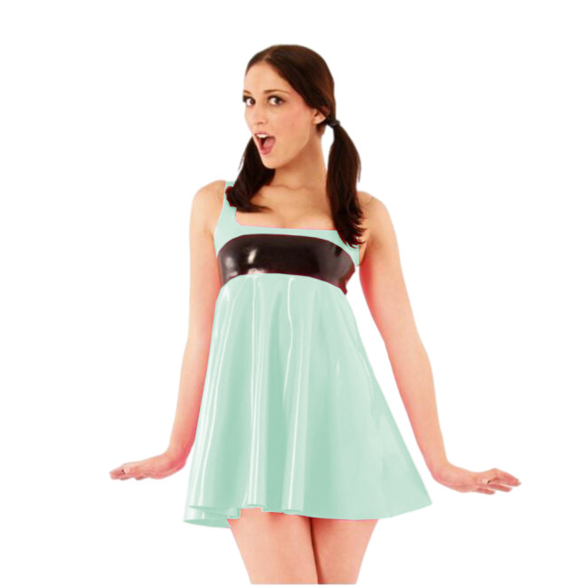Summer Dress Adult Baby Tank Mini Dress Square Neck PVC Mini Pleated Dress Gothic Pleated Club Party vestidos Sissy Dress 7xl