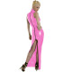 Mens Sissy Hobble Maxi Dress Two Way Zipper Sleeveless Skinny Long Dress Women Fashion Party Club Clothings Streetwear Outfits