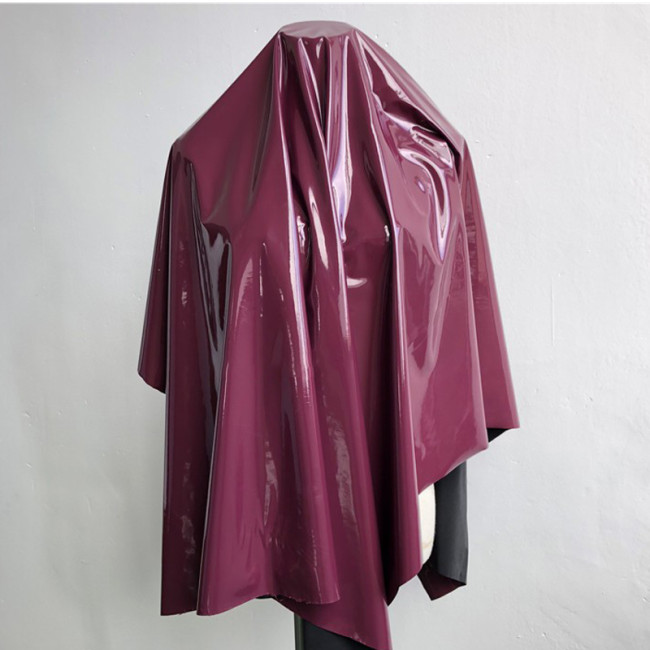 Sissy Lolita Sweet Classic Lolita Dress Fancy Apron Maid Dress Puff Long Sleeve Shiny PVC Leather Dress Pole Dance Club Costume