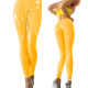 Women Sexy Shiny PU leather Leggings with Back Zipper Push Up Faux Leather Pants Slim Pants Jeggings Black Red pink