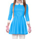 Hot Sale Sweet College Female Turndown Collar Shiny PVC A-Line Dress Summer Three Quarter Lolita Dress Maiden Cosplay Costume
