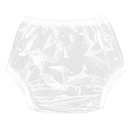 Clear PVC Panties Adult Baby Sissy Shorts Oversized Man Male Sissy Lingerie Transpartent PVC Underwear Sexy Lingerie S-7XL