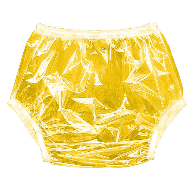 Clear PVC Panties Adult Baby Sissy Shorts Oversized Man Male Sissy Lingerie Transpartent PVC Underwear Sexy Lingerie S-7XL