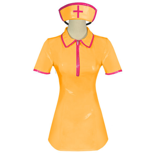 Nurse Costume Women Adult Sexy Erotic Maid Costume Dress Outfit PVC Leather Role Play Cosplay Uniform Games Erotic Lingeries
