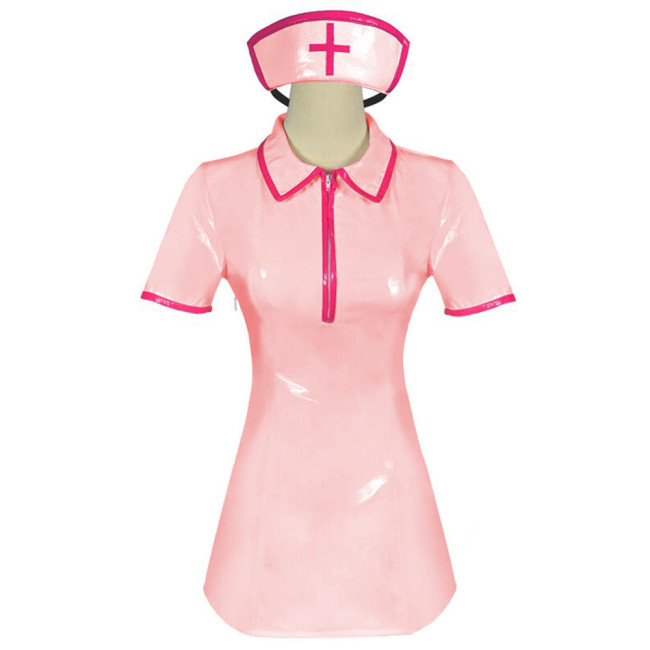 Nurse Costume Women Adult Sexy Erotic Maid Costume Dress Outfit PVC Leather Role Play Cosplay Uniform Games Erotic Lingeries