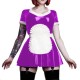 French Maid Costume Short Sleeve PVC Retro Maid Sexy Dress Square Neck Cute Japanese French Outfit Cosplay Costume Plus Size 7XL