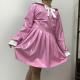 Women PVC Leather Mini Dress 2022 Female Streetwear Elegant Dress Sets Autumn Winter Faux Latex Club Dresses Bow Dress XS 7XL