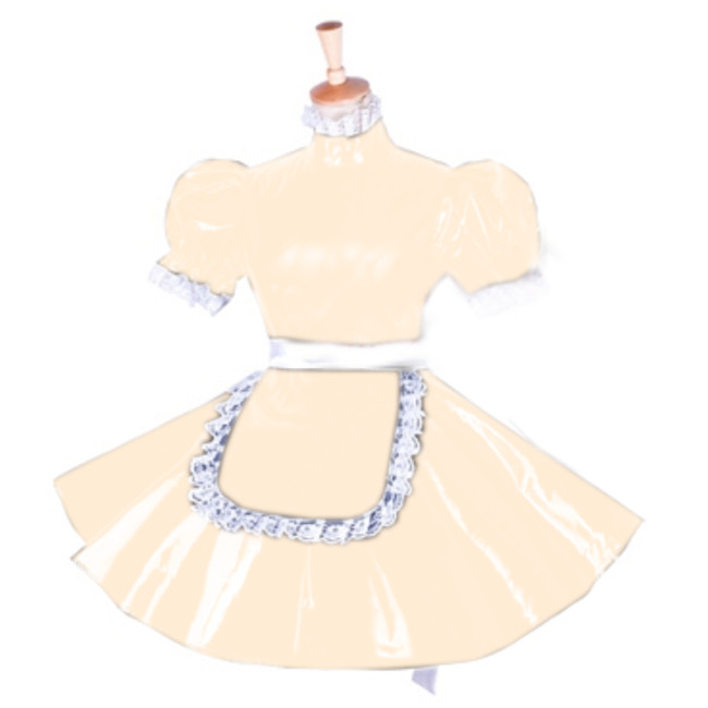 Cute Maid Dress Sexy Cosplay Costumes Anime Uniform PVC Short Sleeve Lolita Dresses Plus Size Pole Dancing 7xl vestido de mujer