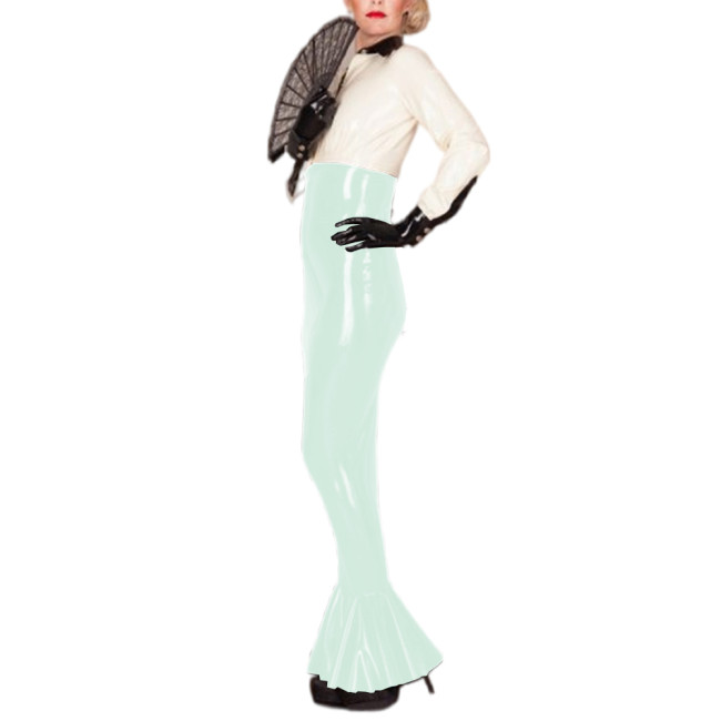 Mermaid PVC Skirt Sissy Hobble Skirts High Waist Tight Maxi Bodycon Skirt Club Party Wear Gothic Pencil Skirt 7XL