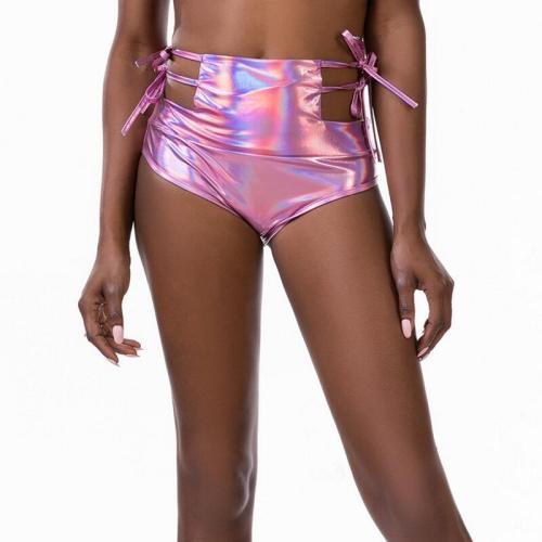 Metallic Shiny Women Shorts High Waist Drawstring Shorts Sexy Ladies Mini Bottoms Stage Pole Dancing Clubwear Summer Beachwear