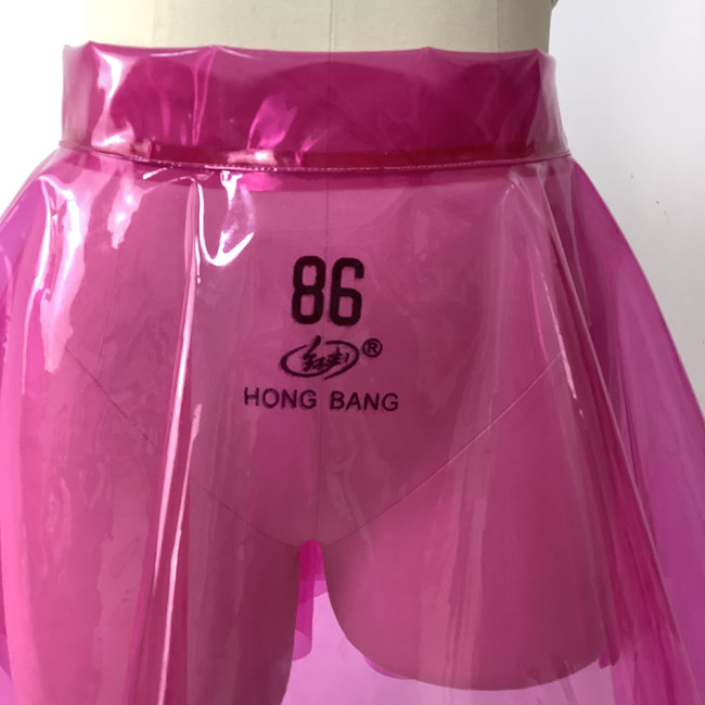 Sexy Clear PVC Women Skirt Skirts Super Mini Pleated Mini Skirts Fetish Plastic Hot Erotic Pole Dance Clubwear Sissy Skirts 7XL