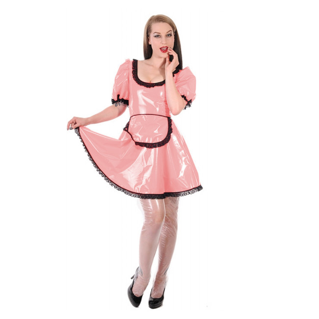 Mens Sissy Dress Cute Lolita French Maid Cosplay Uniform Outfit French Apron Maid Servant Halloween Roleplay Party Costume S-8XL