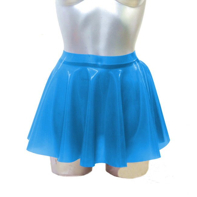 Hologram Clear PVC Skirts Transparent A Line Pleated Club Dance Fetish Plastic Mini Skirts Women Sexy Outfits Custom Streetwear