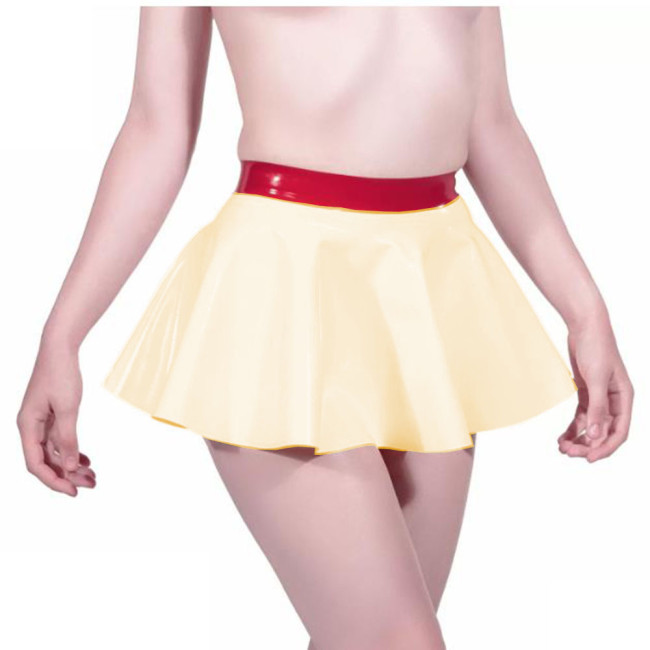 Women Fashion Style Sexy Mini Skirt Fashion Flared Skirt Pleated Shiny Skirt Club Party Preppy Short Skirt Dancing Clubwear