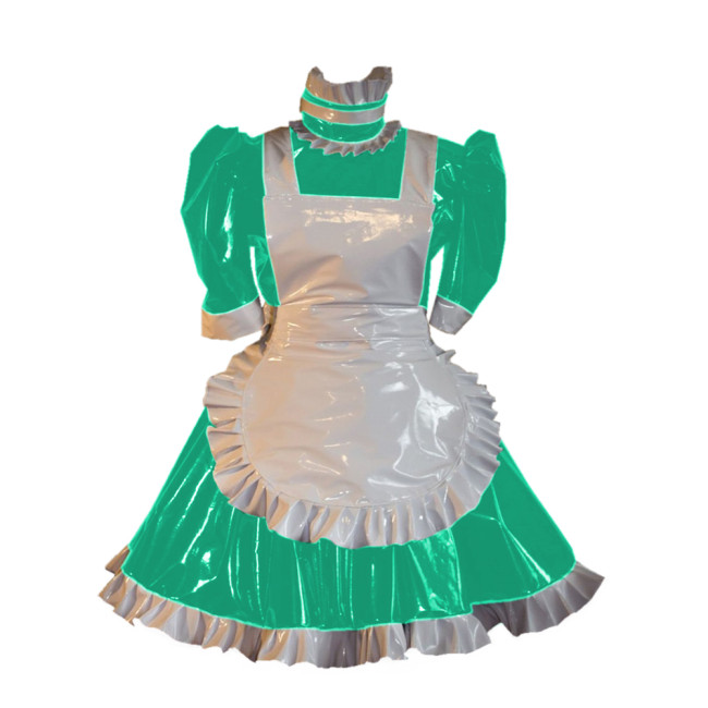 Adult Maid Costume Cute Short Puff Sleeve French Apron Anime Lolita Maid Dress Outfits Cosplay Costume Fancy Party Evening Dress
