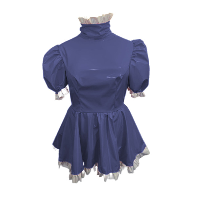 Sweet Lolita Short Sleeve Puff Laciness Maid Dress Girl Women Uniform Princess Dresses Kawaii Cosplay Costume Sexy Mini Dress
