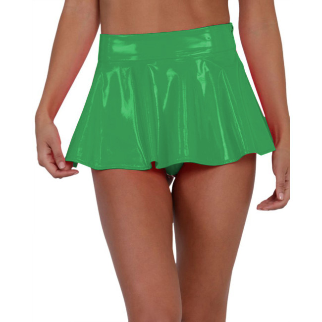 Preppy Style Fashion Skater Skirts Cute Pleated Mini Skirt Skirts Sexy Club Side Zipper Night Costumes Sissy Female Erotic Slim