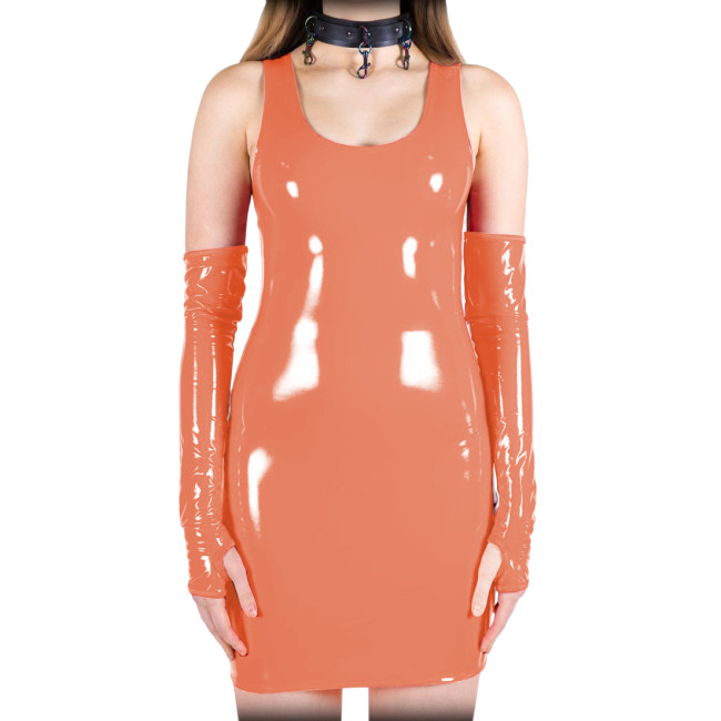 Sexy Women Tank Dress With Golves Sheath Bodycon Mini Dress Party Clubwear Summer Bandage Dress Vintage Sheath Sexi Night Hot