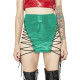 Erotic Lingerie Lace Up Mini Skirt Adjustable Drawstring PVC Leather Skirt Wrap Hips Wetlook Sexy Club Adult Female Fantasty 7XL