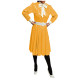 Men Gay Wetlook PVC Leather Sexy Bowknot Long Sleeve Slim Waist Sheath Pleated Madi Dress Office Ladies Club Party Casual 7XL