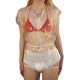 PVC Clear Transparent Short Sleeve Bodysuit Crew Neck Zipper Sexy See Through Leotard Private Party Man Women One-Piece Bodysuit