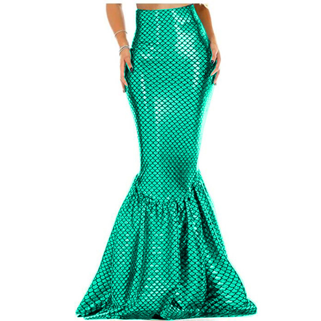 Sexy Women vMermaid Costume Skirt Sequins Mermaid Tail Maxi Skirts Party  Fancy long skirts womens  Evening  Party Vestido Skirt