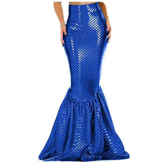 Sexy Women vMermaid Costume Skirt Sequins Mermaid Tail Maxi Skirts Party  Fancy long skirts womens  Evening  Party Vestido Skirt