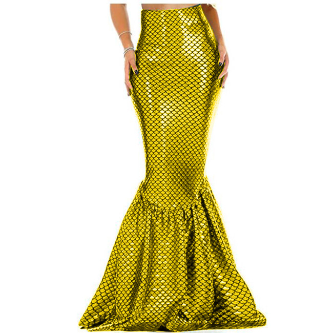 Sexy Women vMermaid Costume Skirt Sequins Mermaid Tail Maxi Skirts Party  Fancy long skirts womens  Evening  Party Vestido Skirt