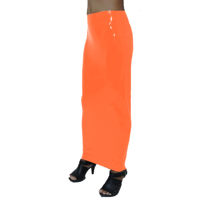 New fashion ankle-length Bodycon pencil skirts plus size high waist slim women pvc Hobble skirt elegant maxi skirt female male
