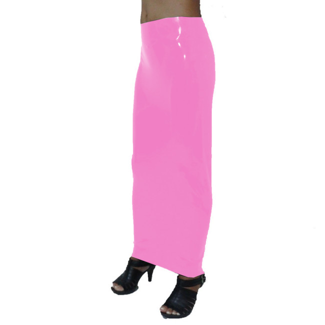 New fashion ankle-length Bodycon pencil skirts plus size high waist slim women pvc Hobble skirt elegant maxi skirt female male