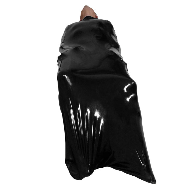 Fetish pvc faux leather Sexy mummy bodysuit Spandex Sleeping Bag Zentai Catsuits Shiny Metallic Catsuits adult Fancy Cosplay