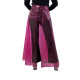Clear PVC Transparent Sexy Front ZipHigh Waist Shorts Skirt Front Split Swallowtail Skirt Clubwear Party Club Cosplay Costume7XL