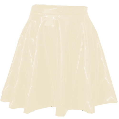 Punk Gothic Sweet Shiny PVC Leather High Waist Mini Skirt Women Sexy A-line Short Skirt Sexy Party Clubwear Kawaii England Style