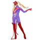 Sexy Vinyl PVC Leather Hollow Out Panther Cosplay Jumpsuit Exotic Long Sleeve Zipper Open Crotch Catsuit Halloween Party Costume