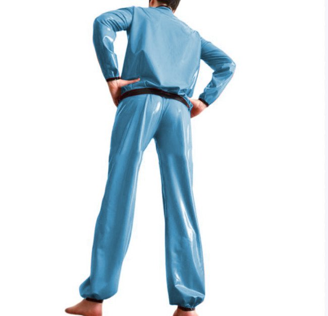 Unisex 2 Pieces Pants Set Long Sleeve Sweatshirt Blouse and Long Loose Pants Rompers Casual Overalls Clothing Outfits S-7XL